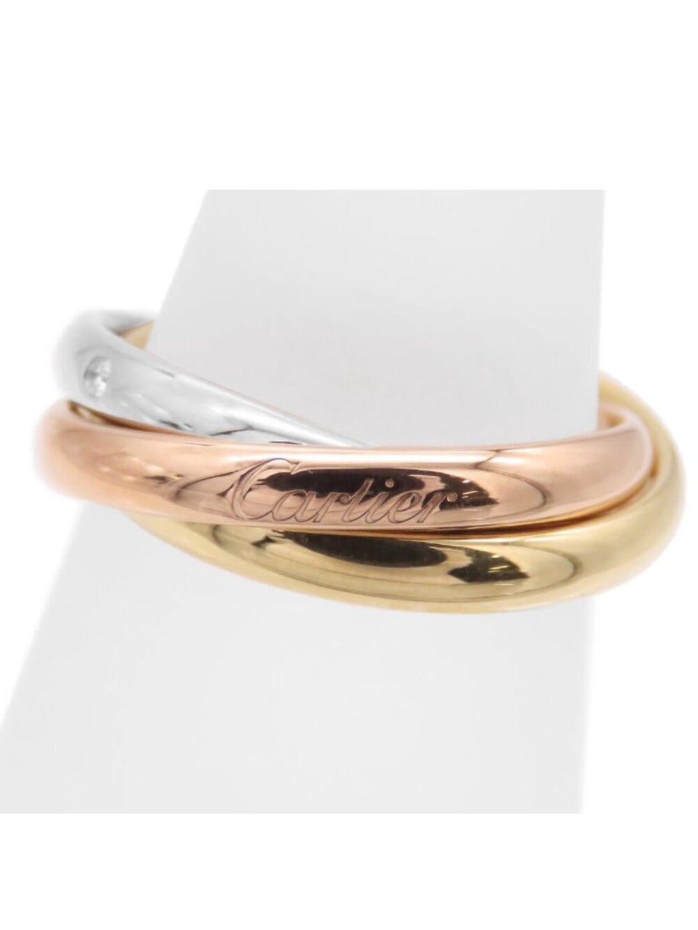 Cartier Trinity Ring Three Color Gold Diamond